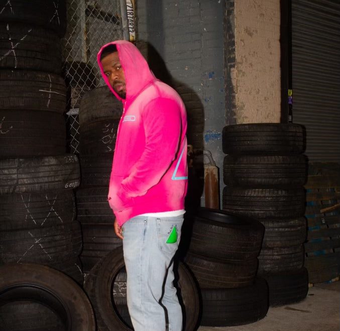 Double Logo Hoodie - Pink