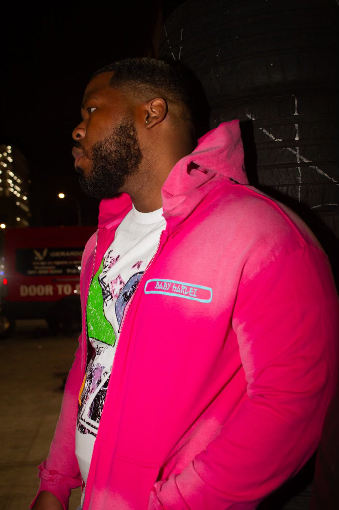 Double Logo Hoodie - Pink