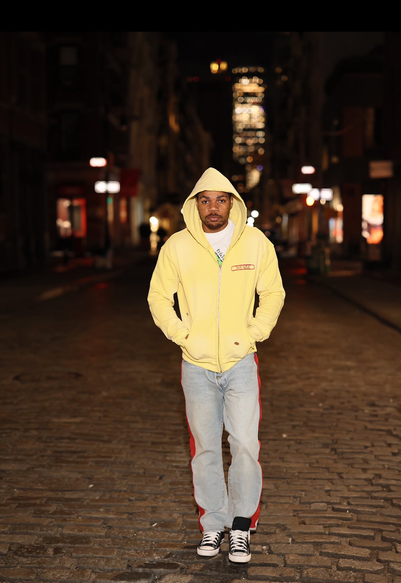 Double Logo Hoodie - Yellow