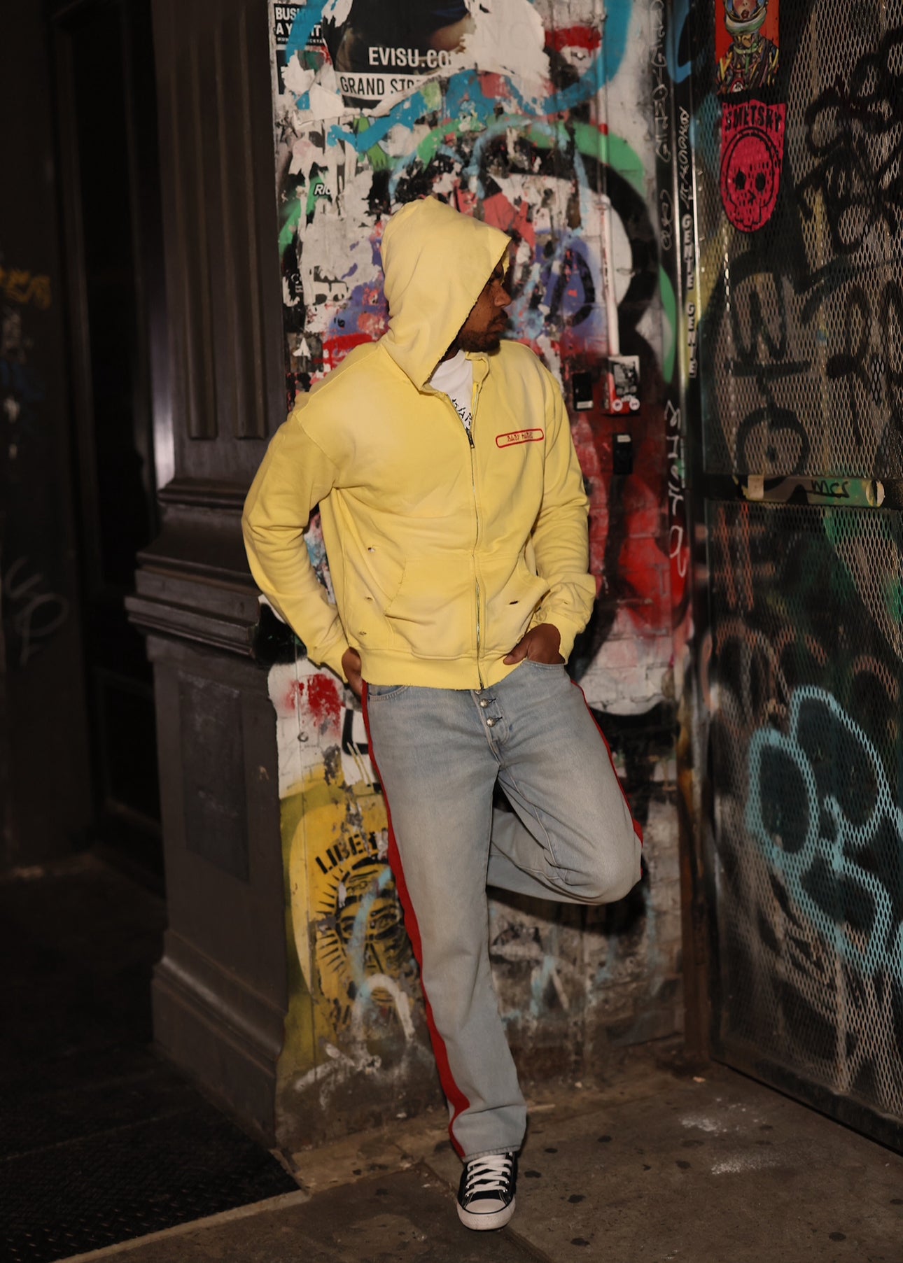 Double Logo Hoodie - Yellow