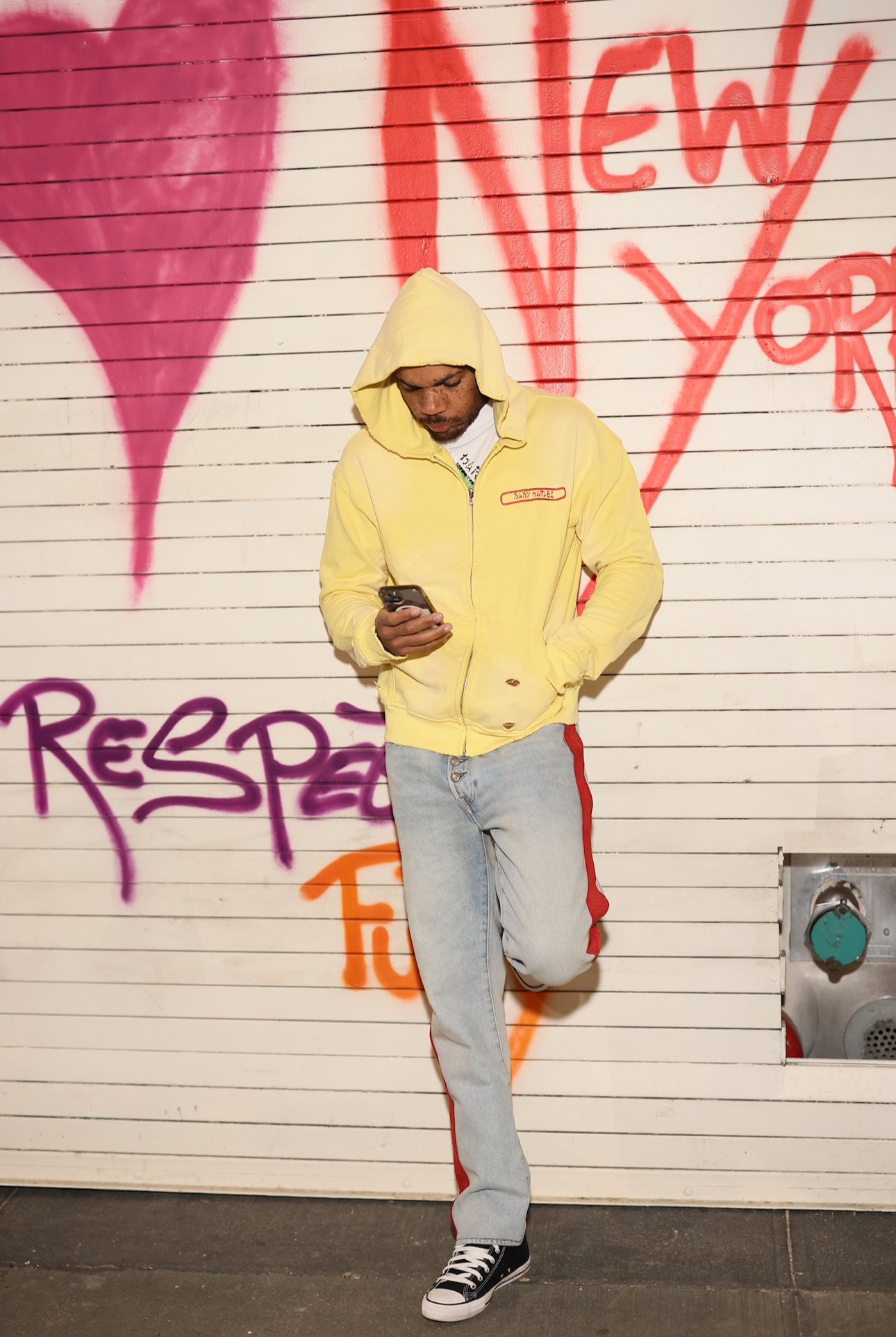 Double Logo Hoodie - Yellow