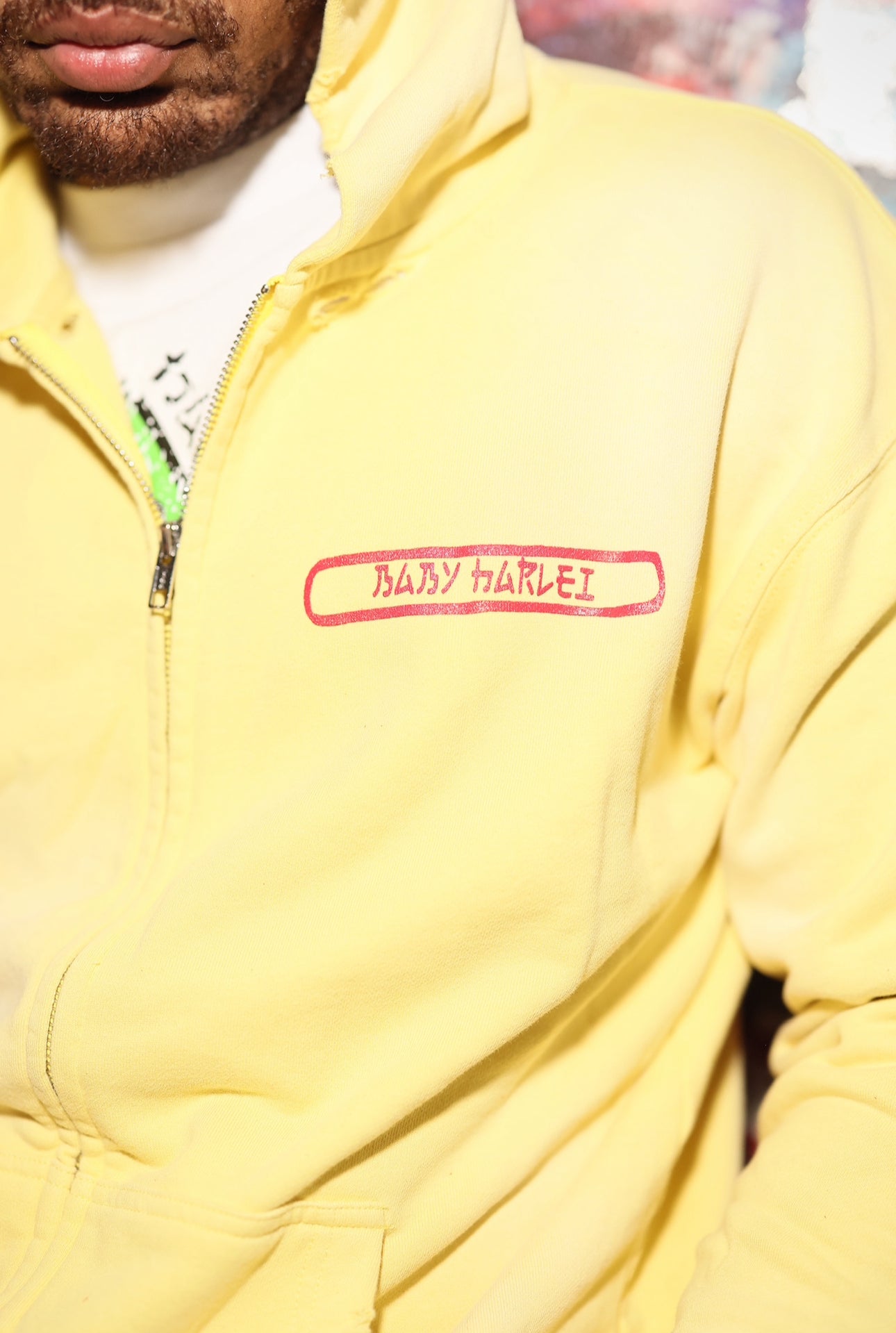 Double Logo Hoodie - Yellow