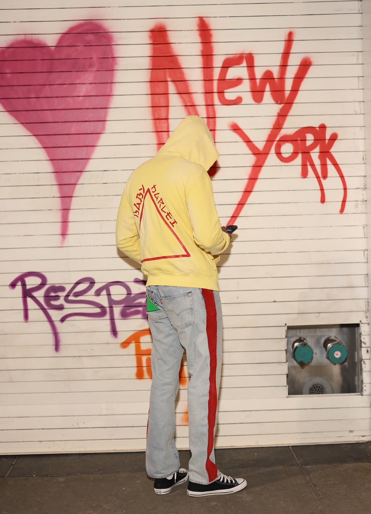 Double Logo Hoodie - Yellow