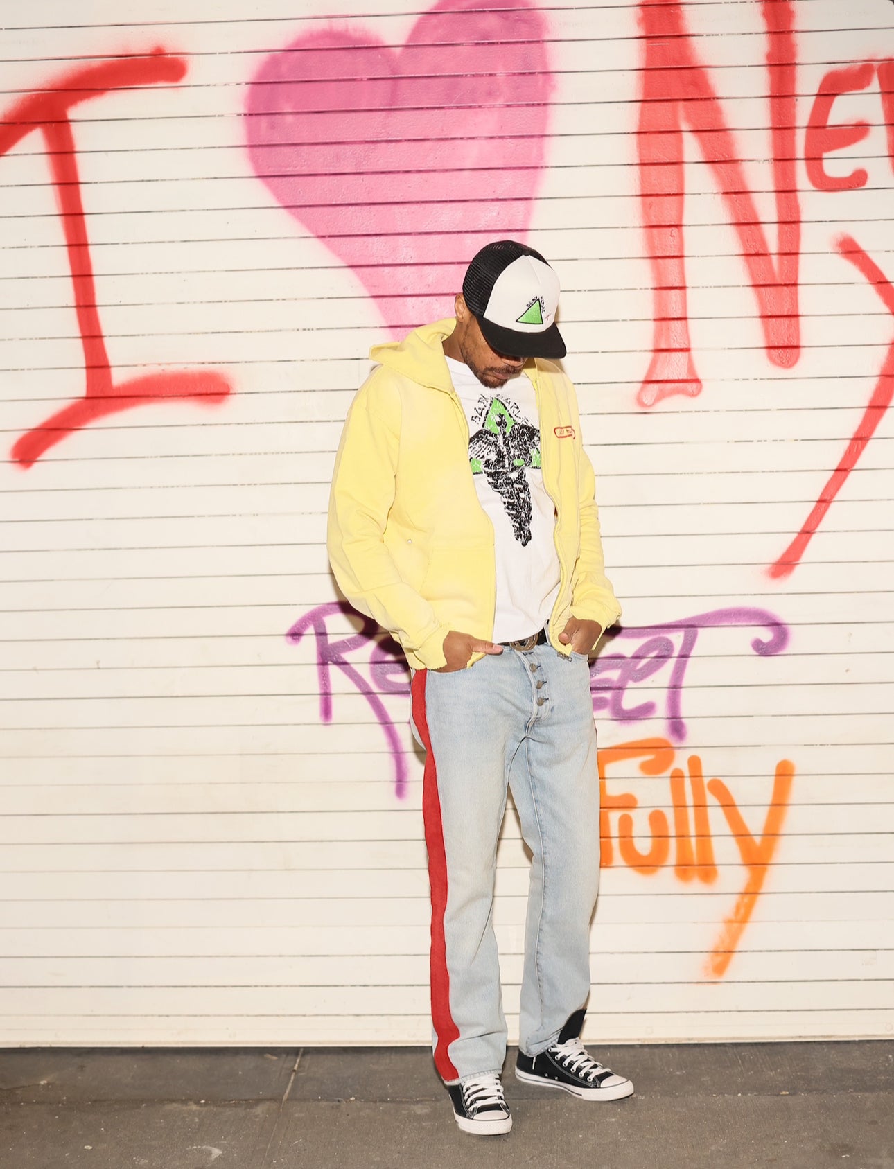 Double Logo Hoodie - Yellow