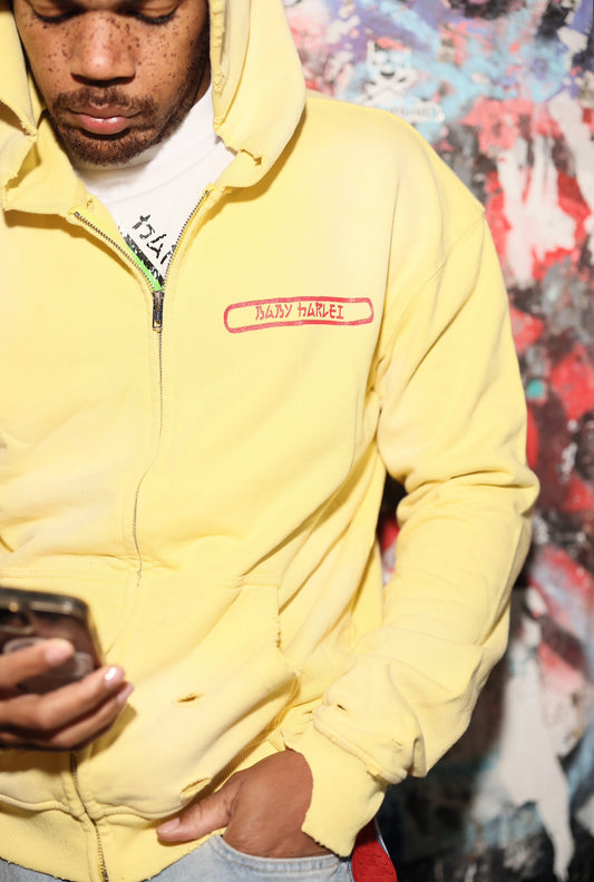 Double Logo Hoodie - Yellow