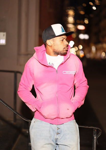 Double Logo Hoodie - Pink