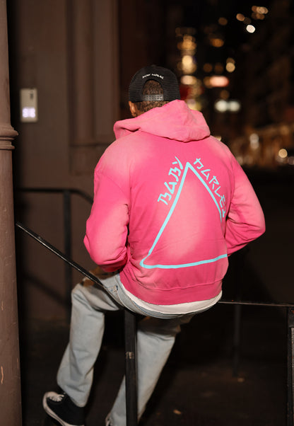 Double Logo Hoodie - Pink