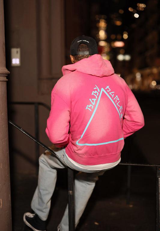 Double Logo Hoodie - Pink